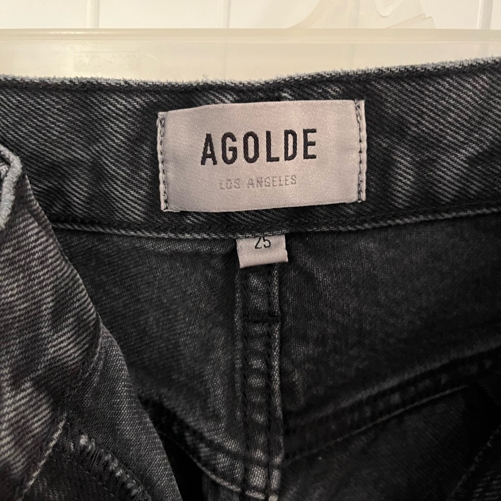 AGOLDE Women’s Organic Cotton Black Jeans
